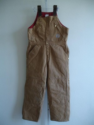 Men's 36 X 28 Carhartt R38 Duck Bib Overall Quilt-Lined Insulated USA Made  Pants