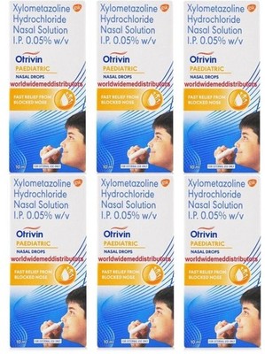 6 x Otrivin Kinder Nasentropfen 10 ml - Kinder verstopfte Nase Linderung