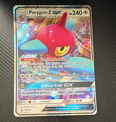 Porygon-Z GX 240 HP SM216 Sun & Moon Promo Holo EN 2019 jumbo card