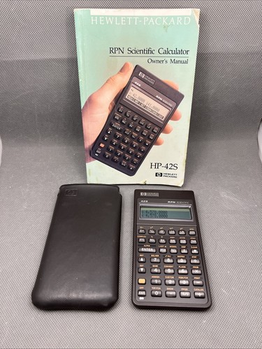 Calculatrice Scientifique HP 42S RPN – Vintage – Fonctionnelle – Étui Inclus