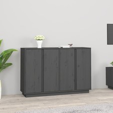 Mobile Credenza in Legno Massello di Pino 120x35x80 cm Colori Diversi vidaXL