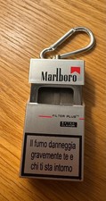 Silver Marlboro Portable Ashtray in Form of a Marlboro Cigarette Packet Key Clip