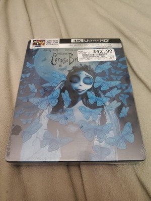 Corpse Bride Steelbook (4K UHD + Digital) New Sealed W/ Clear Slipcover 