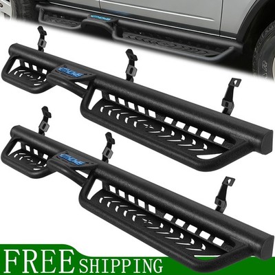FIT 21-26 Ford Bronco 4 Door Drop Step 5.5'' Two Stairs Steps Bars Running Board