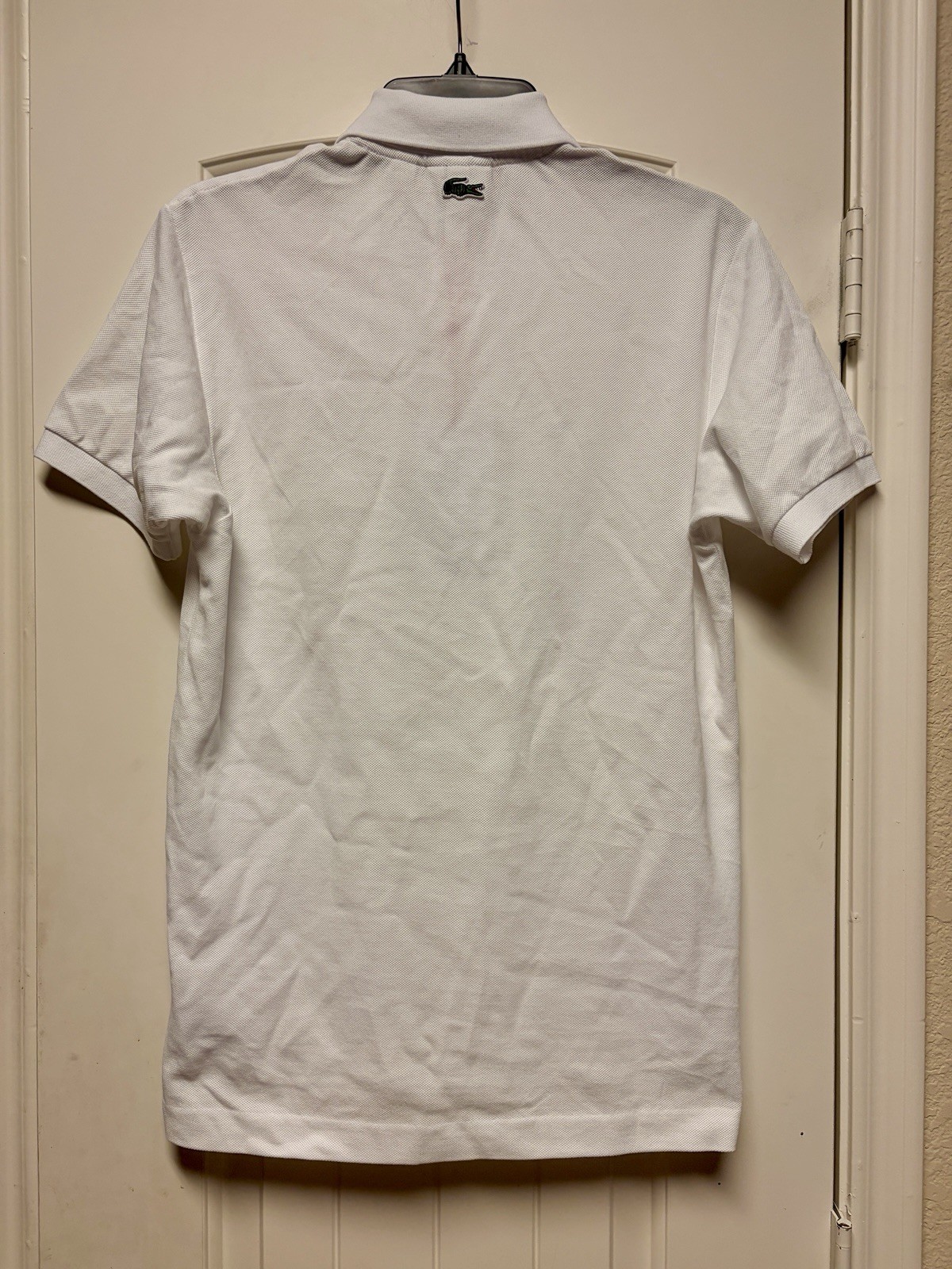 BNWT LACOSTE X Netflix Stranger Things Men White Classic Fit Polo Size 3 Small image 2