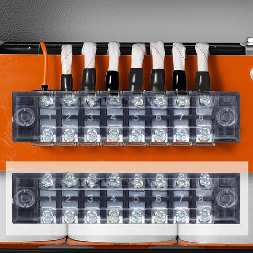 10-Pack 8 Positions Dual Rows 600V 15A Wire Barrier Block Screw Terminal Stri... - Picture 7 of 7