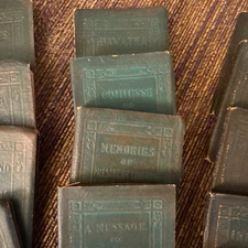 RARE Lot of 28 Green Little Leather Library 1920s Classics Wilde Ibsen Whitman