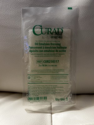 Curad Non-Adherent Oil Emulsion Dressing 3" x 16" - Individual Unit | eBay