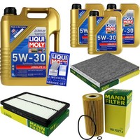 Mann Inspektionspaket 8L Liqui Moly Longlife III 5W-30 FüR Hyundai Santa Fé