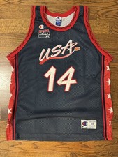 DREAM TEAM USA GLENN ROBINSON MILWAUKEE BUCKS CHAMION AUTHENTIC SZ 48 XL JERSEY