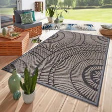 Rugshop Outdoor Rug Modern Abstract Indoor Outdoor Carpet Patio Rugs Outdoors