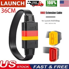 LAUNCH OBD2 Extension Cable Car Diagnostic Tool 16 Pin for ODBII Scanner 36CM 1x