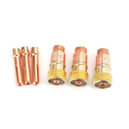 32PCS for WP171826 TIG Torch Glass Cups & For Stubby Gas Lens Accessory Kit - Picture 6 of 12
