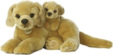 New Aurora World Miyoni Stuffed Golden Lab  Puppy Labrador Plush Dog
