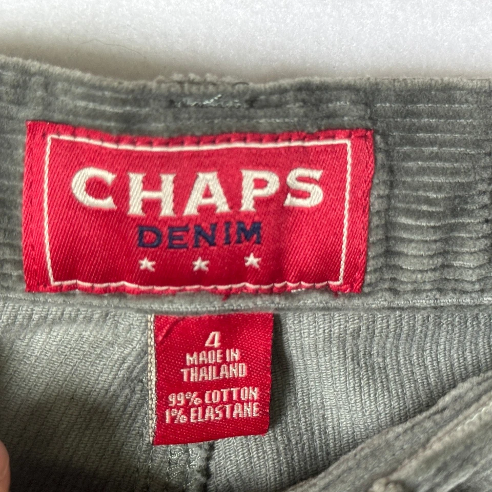 Pantalones de pana verde para mujer talla 4 pierna recta otoño invierno clásicos informales Foto 3 de 4