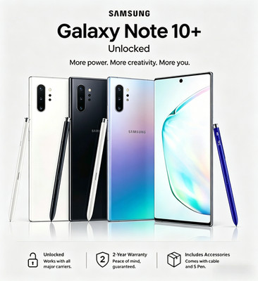 NEW Sealed Samsung Galaxy Note10+ Plus 256GB SM-N975U Smartphone Unlocked