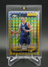Nikola Jokić 💥🏀 BASE SET GOLD GEOMETRIC /50! 2024-25 Topps Chrome Basketball