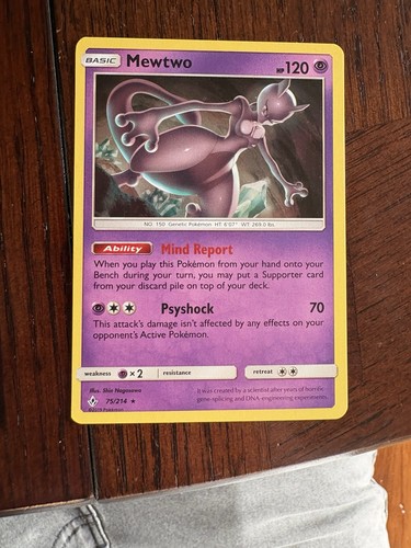 Mewtwo (Cosmos Holo) (Costco Exclusive) Promo SM - Unbroken Bonds 75/214 NM