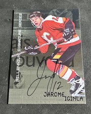 1999-00 Jarome Iginla In the Game Millennium Signature Series #39 Autographs