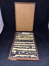 Vintage Jeweller?s Shop Display Labels Name Tags Wooden Case Jewellery Signs
