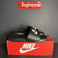 Nike Victori One CN9675-002 Black / White Men Slides Sandals Sz 8 New No Tag