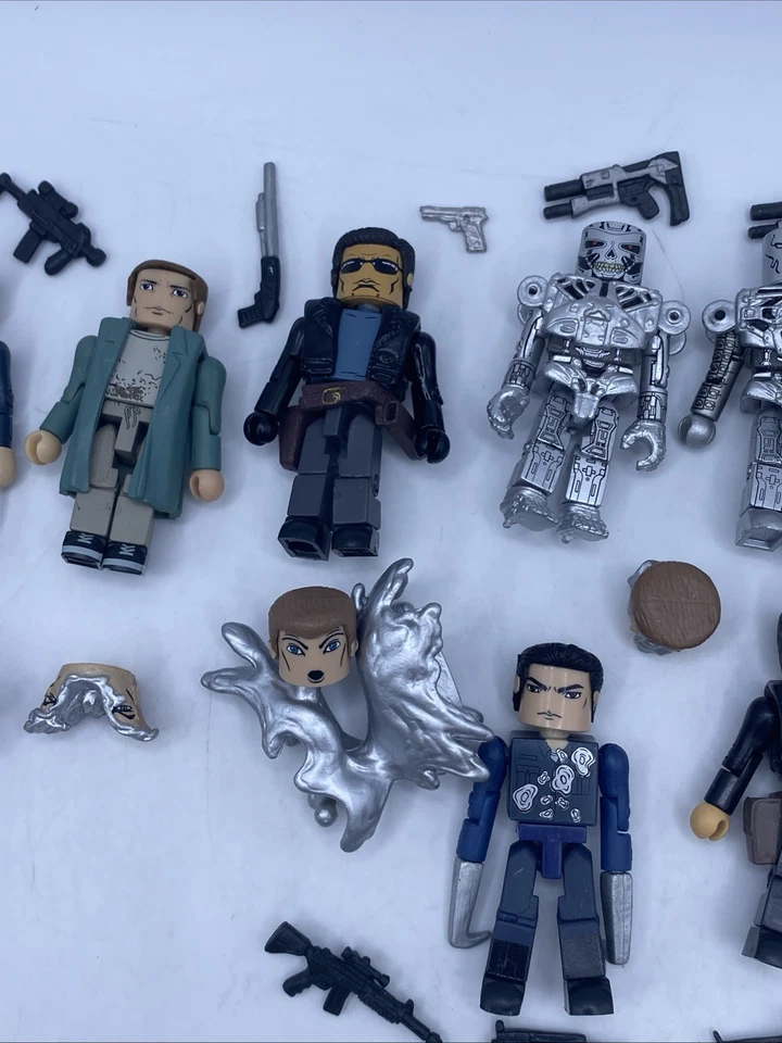 MiniMates Lote de 8 Terminator-T-800-T-1000-Sarah Connor- Kyle Reese Foto 3 de 4