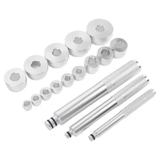 17PCS Bearing Press Kit Aluminum Alloy Bearing Race And Seal Driver Install Set