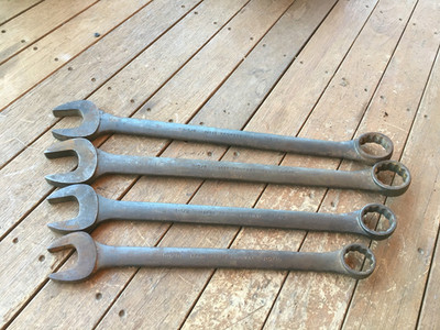 4 PROTO PROFESSIONAL WRENCHES 2X 1-5/8 1 1/2 AND 1 5/16''.
