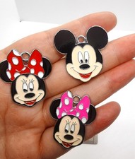 Lot 20 PCS Cartoon Enamel Charms Making DIY Pendants Earrings