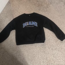 SHEIN Women's Black and Navy Sweatshirt