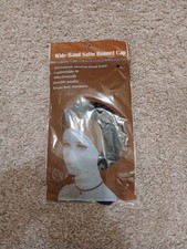 2 Wide-Band Satin Bonnet Caps