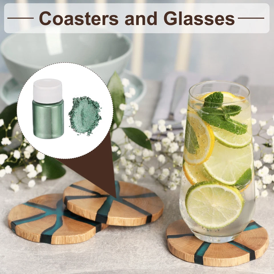 15g Glimmerpulver, natürliches Epoxidharz-Pigmentpulver für Gießharz, Rot - Bild 4 von 4