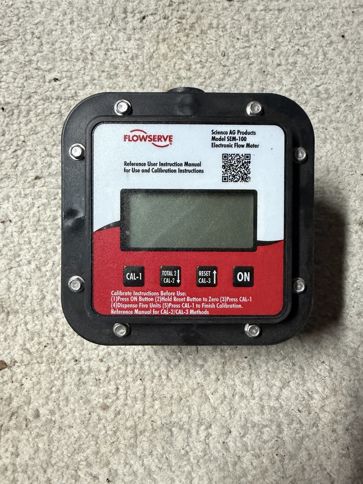 Flowserve Scienco Fixed Mount Electronic Flow Meter 1" Connections - SEM-10FT