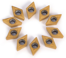 Inserti in Carburo,  10 Pezzi Lama Tornio Metallo DCMT070204-HM YBC251 CNC Carbu