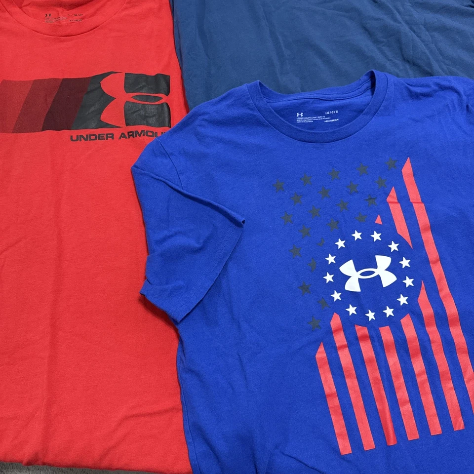 Lote de 5 Camisas Under Armour Para Hombre Heat Gear Camiseta Técnica Suelta Surtida Curada 2XL Foto 3 de 4