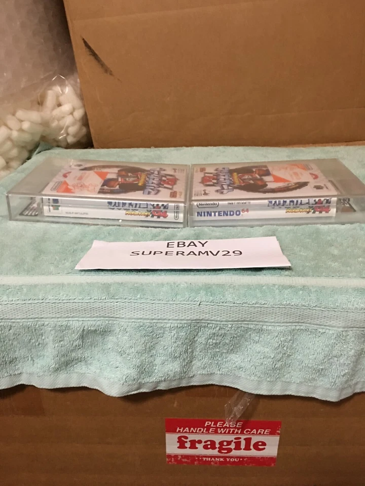 Mario Kart 64 NOT FOR SALE JAPAN DEMO/ SAMPLE STICKER VGA 85+ ARCHIVAL CASE - Image 3 of 4