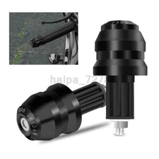 Aluminum CNC Motorcycle Handlebar Bar End Plug Caps Grip Slider 7/8"in Universal