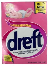 DREFT Laundry Detergent Powder Baby Vintage 1984 Decoration Collectible