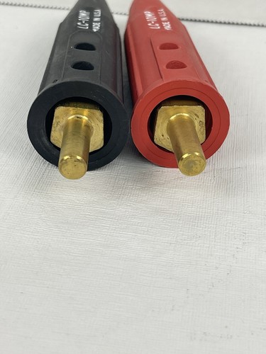 Lenco LC-10MP (Rosso e Nero) Spina per Cavo Conico per Saldatore Miller, 05080 & 05081 - Foto 2 di 3