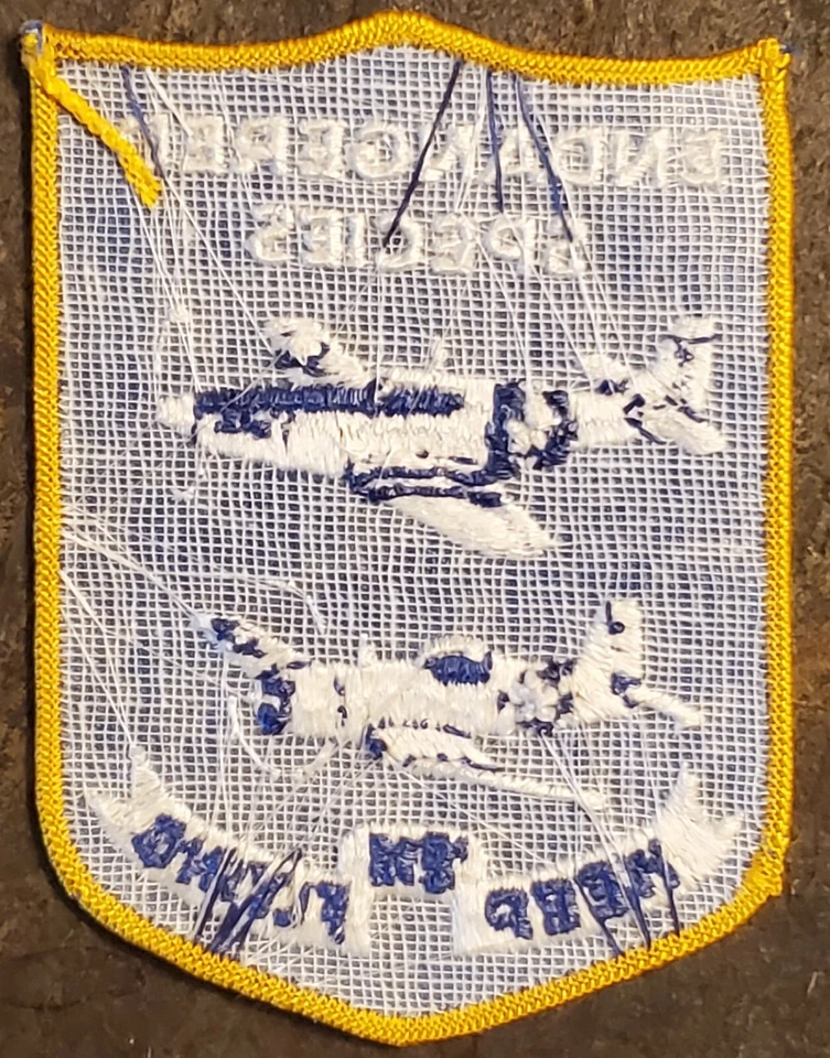 Vtg Endangered Species Keep ‘Em Flying Military Airplanes Sew-On Patch COLOR ORG - Image 2 of 2
