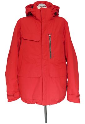 Didriksons STORMSystem Men's Anorak Jacket XL Red Warm Lined Hood