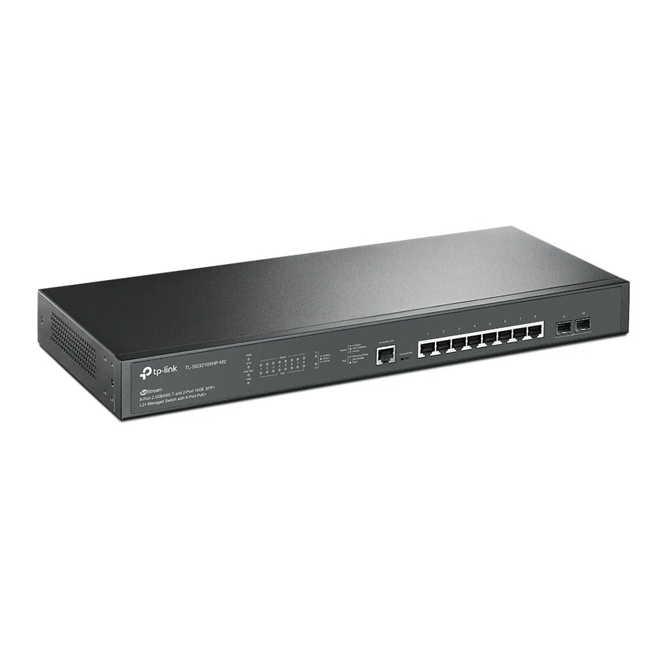 TP-Link SG3210XHP-M2 | 8-Port 2.5G Gigabit L2+ PoE+ Managed Switch | 2* 10GE SFP - Image 2 of 3