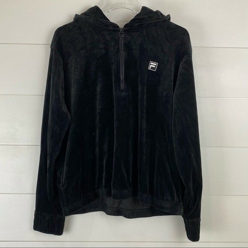 FILA XXL velour half zip pullover 