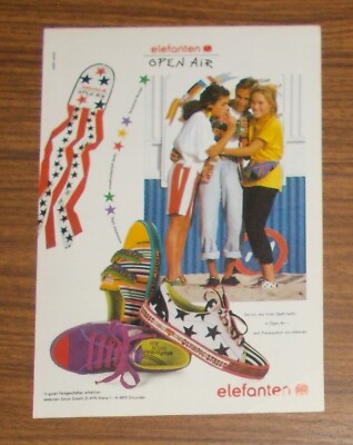 Seltene Werbung ELEFANTEN OPEN AIR Schuhe - Der Freizeitschuh 1992