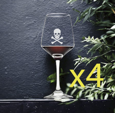Bicchieri da vino Skull Cross
