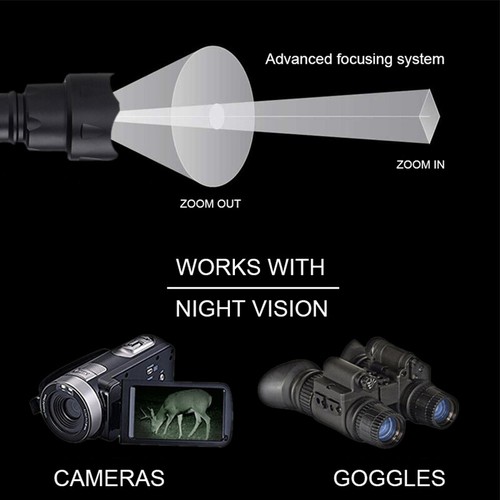 Gun Scope 500yards Infrared 10W IR 850nm LED Hunting Light Night Vision Torch - Picture 8 of 18