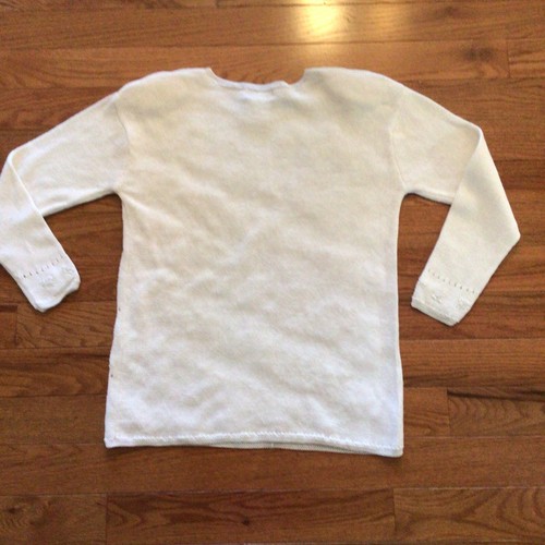 Epogee Women’s Sweater Pullover Off White Beaded Embroidered VTG Size Large - Picture 6 of 7
