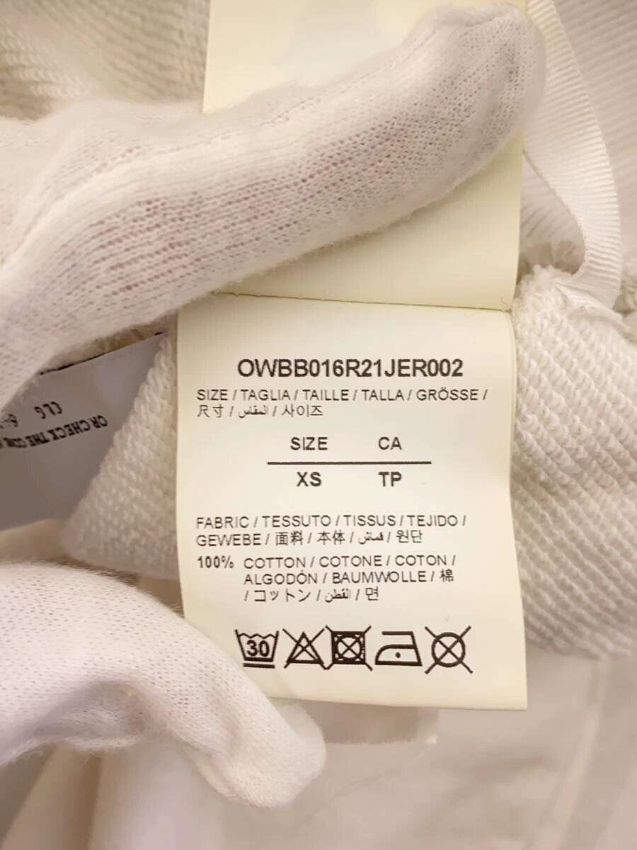 OFF WHITE Felpa con cappuccio OFFWHITE bianca XS