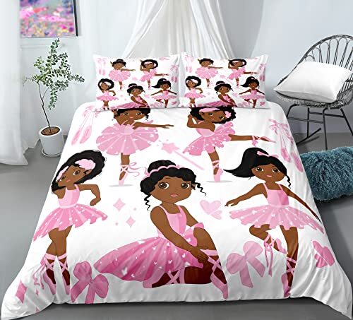 African American Ballerina Bedding Set 