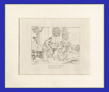 LOVES OF PSYCHE AND CUPID, by Raphael, lithograph no. 19, 1872